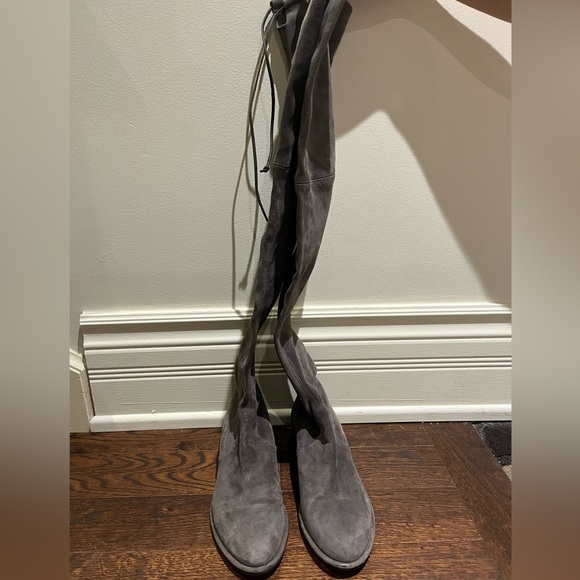 Stuart Weitzman Grey Thigh High Boots - Picture 4 of 13